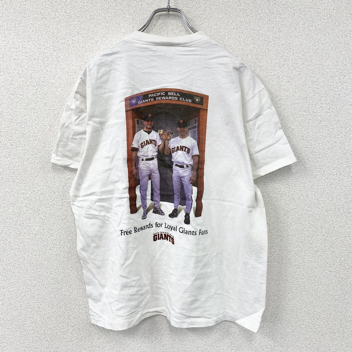 ONEITA　オニータ　サンフランシスコジャイアンツ　半袖プリントTシャツ　シングルステッチ　ヴィンテージ　白　ホワイト　Lサイズ　古着