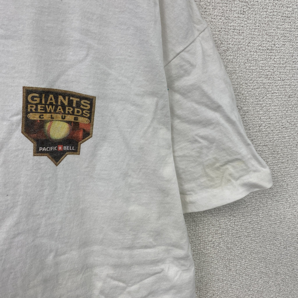 ONEITA　オニータ　サンフランシスコジャイアンツ　半袖プリントTシャツ　シングルステッチ　ヴィンテージ　白　ホワイト　Lサイズ　古着