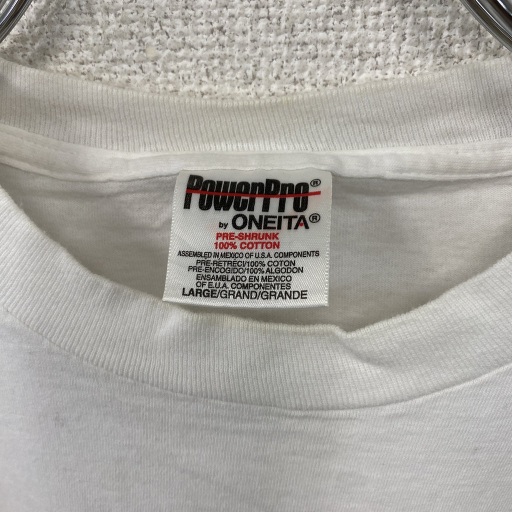 ONEITA　オニータ　サンフランシスコジャイアンツ　半袖プリントTシャツ　シングルステッチ　ヴィンテージ　白　ホワイト　Lサイズ　古着