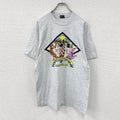 FRUIT OF THE LOOM　フルーツオブザルーム　半袖プリントTシャツ　シングルステッチ　ヴィンテージ　霜降りグレー　Lサイズ カットソー メンズ コットン 古着