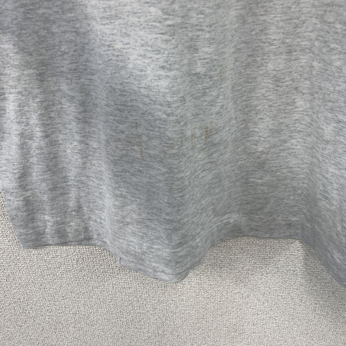 FRUIT OF THE LOOM　フルーツオブザルーム　半袖プリントTシャツ　シングルステッチ　ヴィンテージ　霜降りグレー　Lサイズ カットソー メンズ コットン 古着