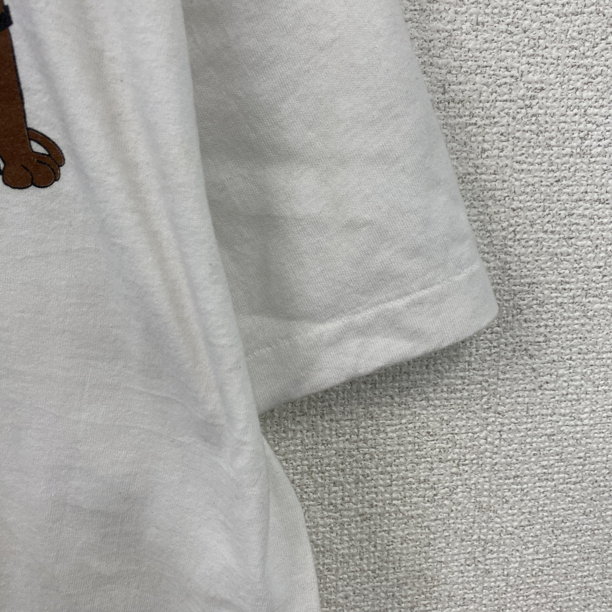 FRUIT OF THE LOOM　フルーツオブザルーム　半袖プリントTシャツ　シングルステッチ　ヴィンテージ　白　ホワイト　Lサイズ　古着