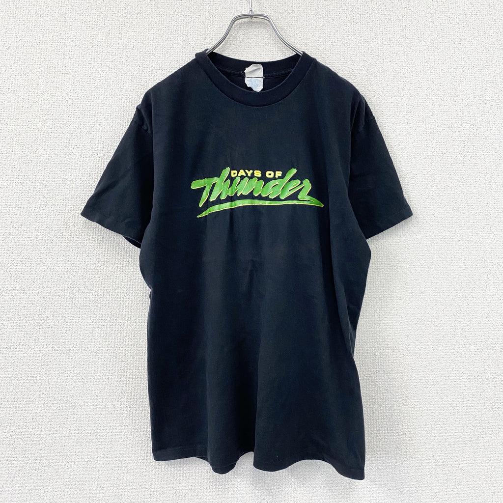 Sew Cal Logo　半袖プリントTシャツ　シングルステッチ　ヴィンテージ　黒　ブラック　XLサイズ カットソー メンズ コットン 古着