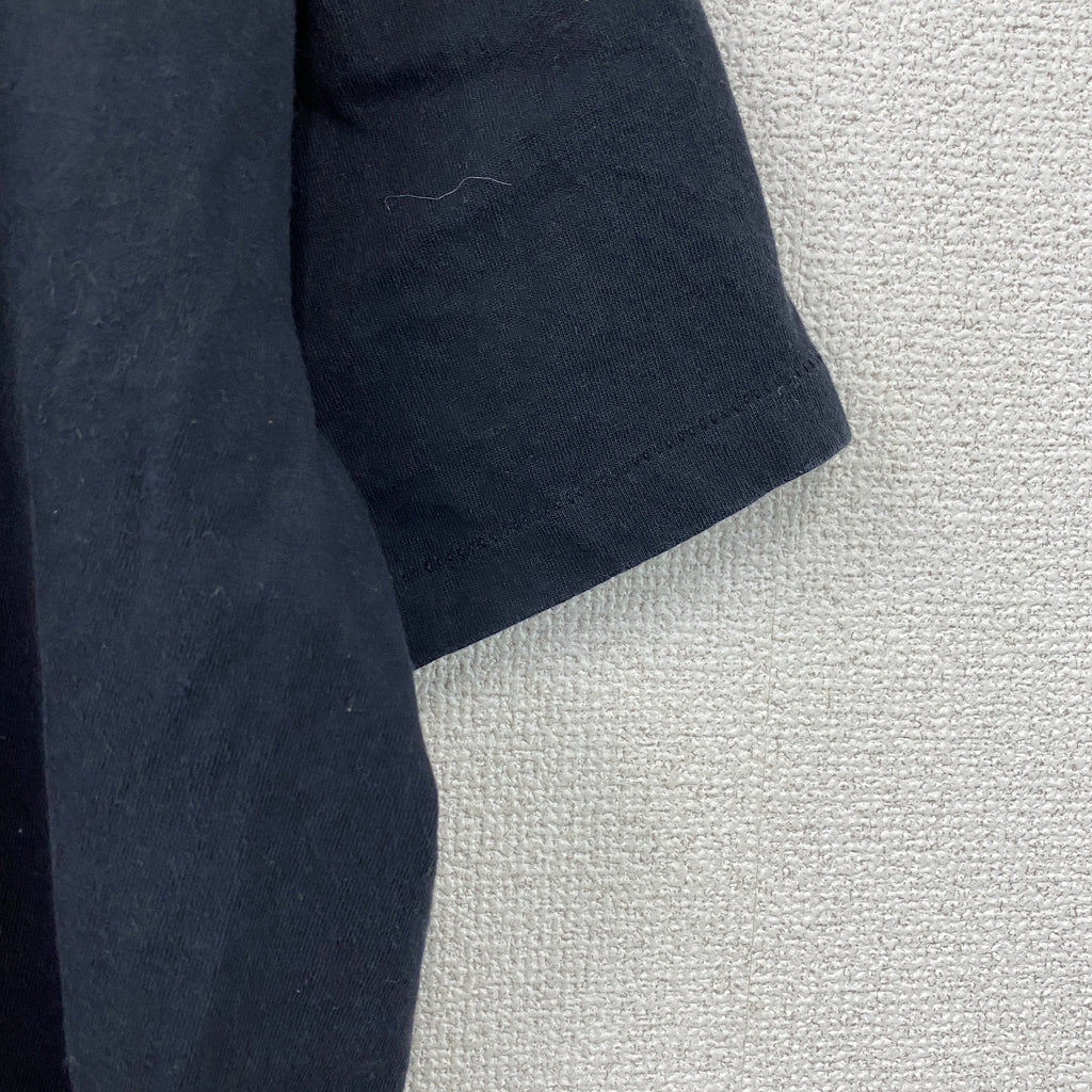 Sew Cal Logo　半袖プリントTシャツ　シングルステッチ　ヴィンテージ　黒　ブラック　XLサイズ カットソー メンズ コットン 古着