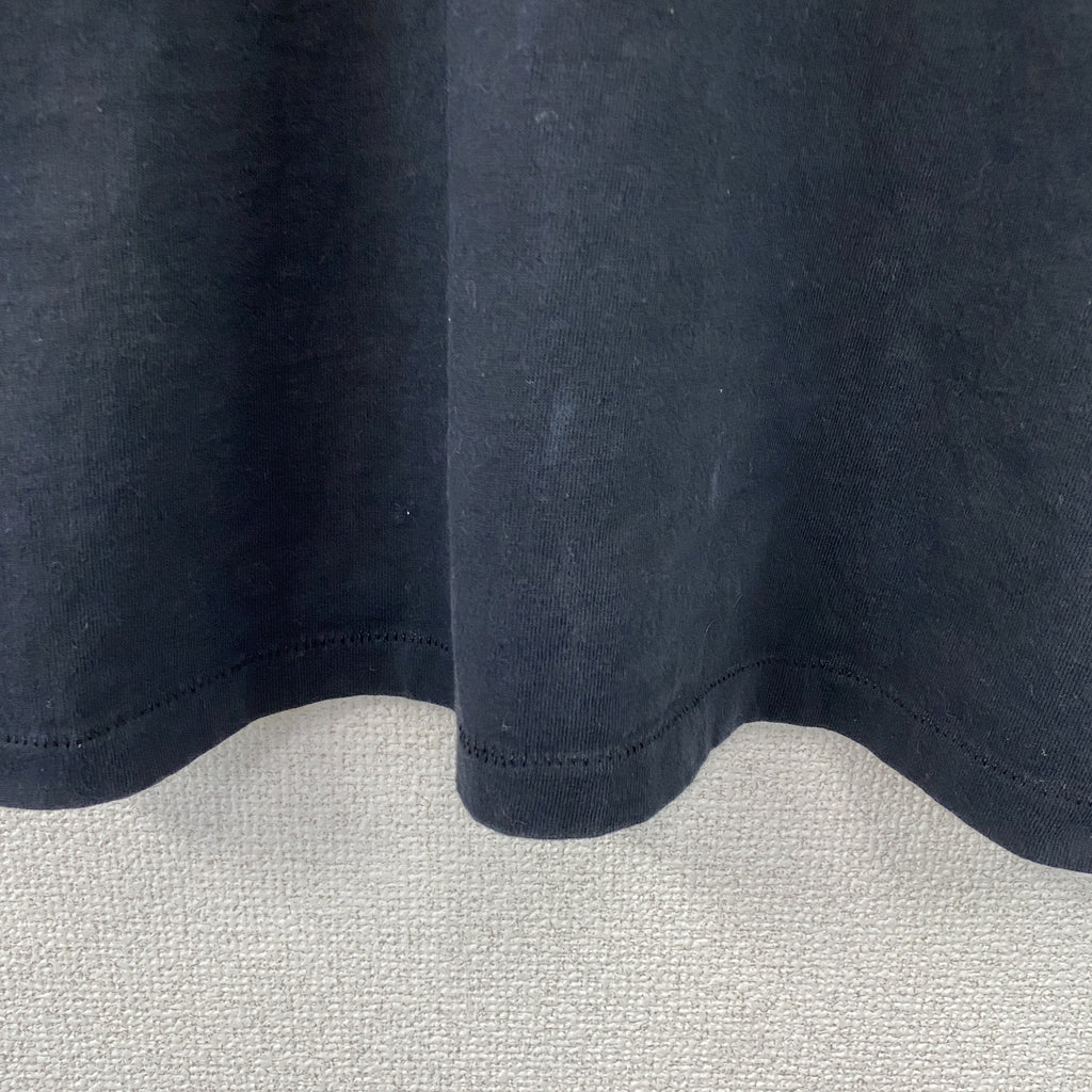 Sew Cal Logo　半袖プリントTシャツ　シングルステッチ　ヴィンテージ　黒　ブラック　XLサイズ カットソー メンズ コットン 古着