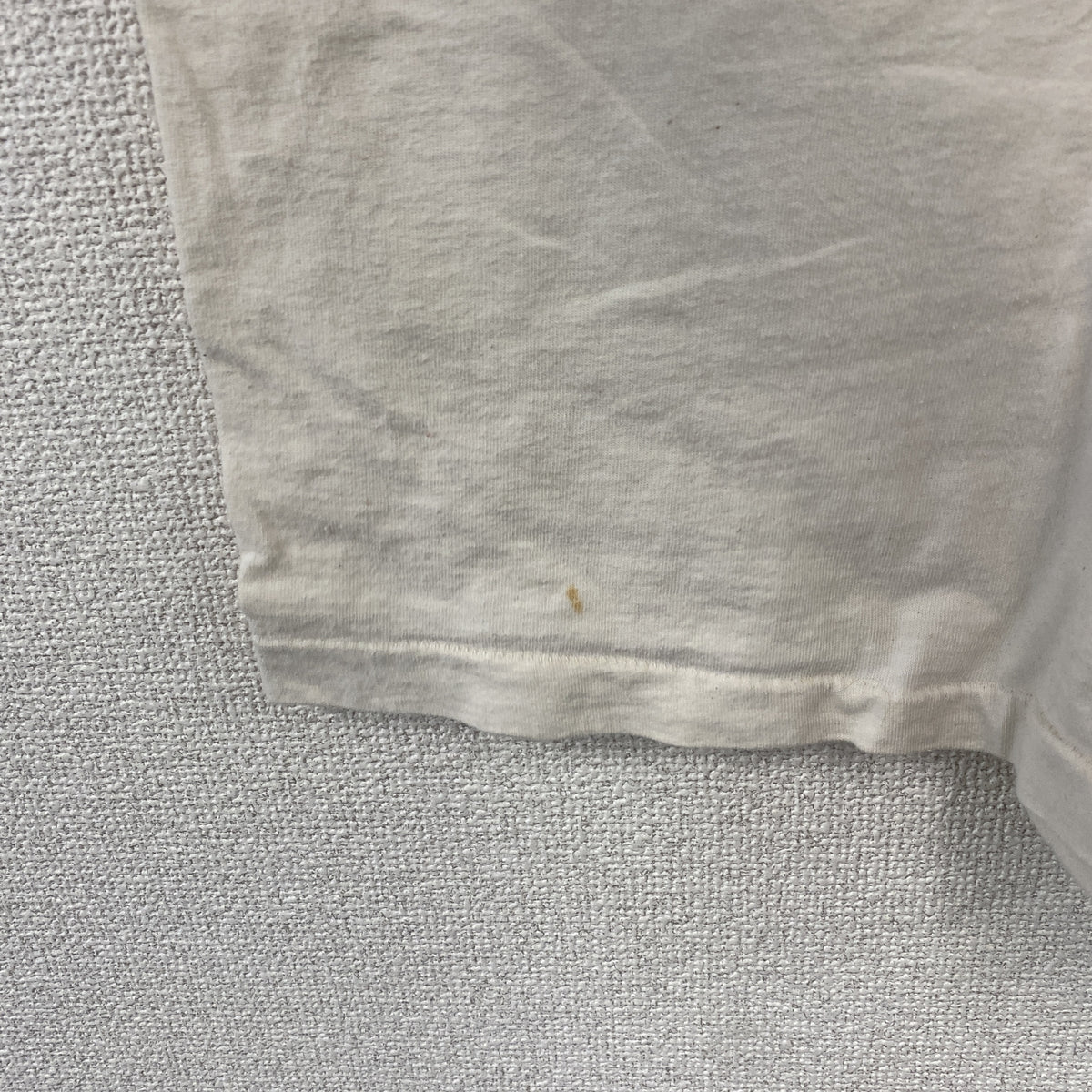FRUIT OF THE LOOM　フルーツオブザルーム　半袖プリントTシャツ　シングルステッチ　ヴィンテージ　ベージュ　XLサイズ　古着