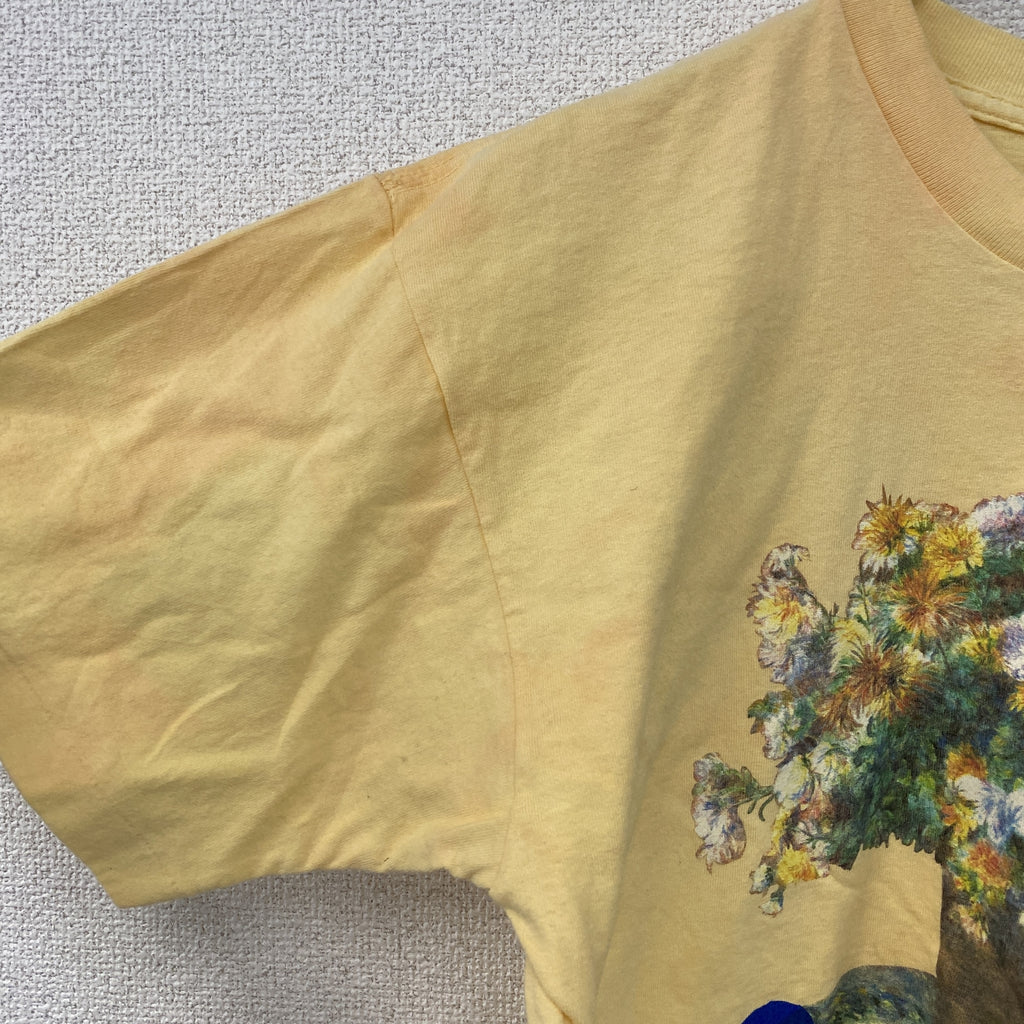 anvil　アンビル　ルノワール　半袖プリントTシャツ　シングルステッチ　ヴィンテージ　黄色　イエロー　Lサイズ　古着