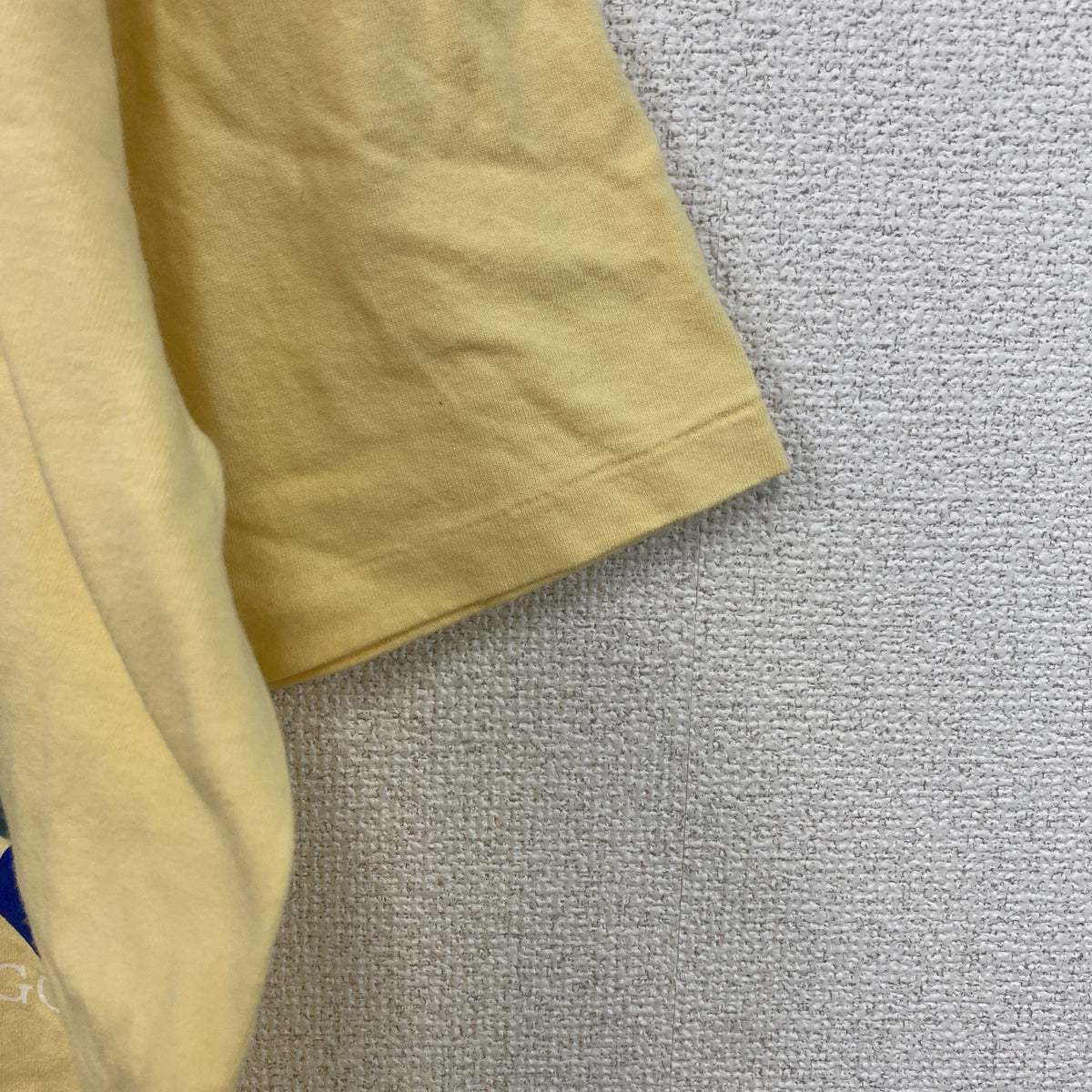 anvil　アンビル　ルノワール　半袖プリントTシャツ　シングルステッチ　ヴィンテージ　黄色　イエロー　Lサイズ　古着