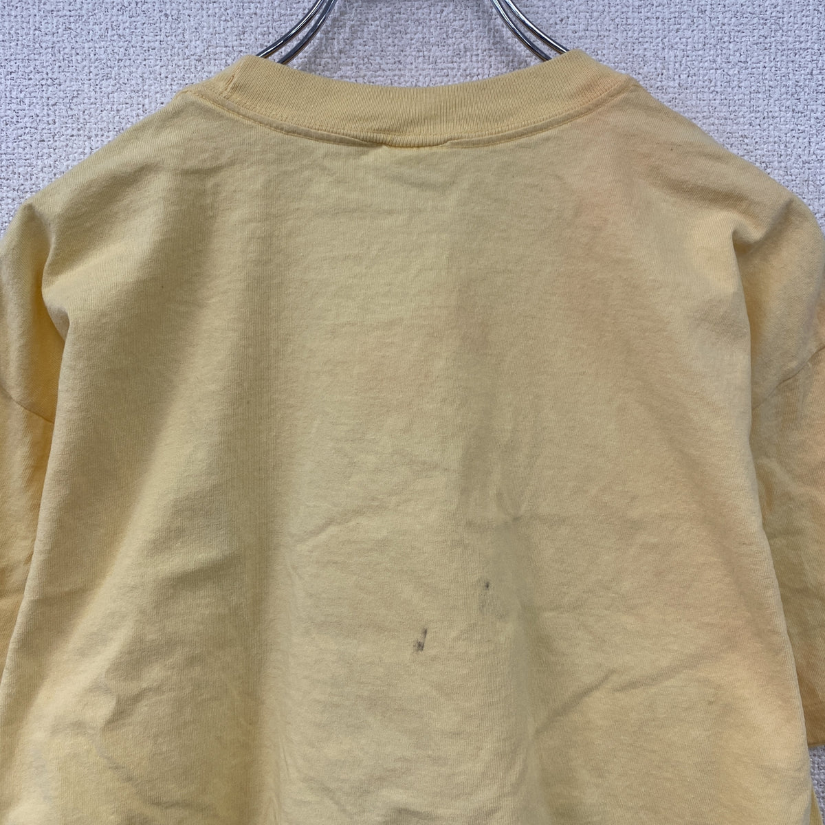 anvil　アンビル　ルノワール　半袖プリントTシャツ　シングルステッチ　ヴィンテージ　黄色　イエロー　Lサイズ　古着