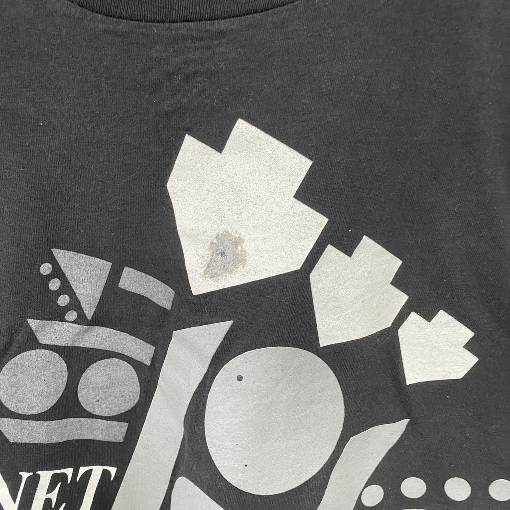 Hanes　ヘインズ　ジャネットジャクソン　半袖プリントTシャツ　シングルステッチ　ヴィンテージ　黒　ブラック　XLサイズ　古着