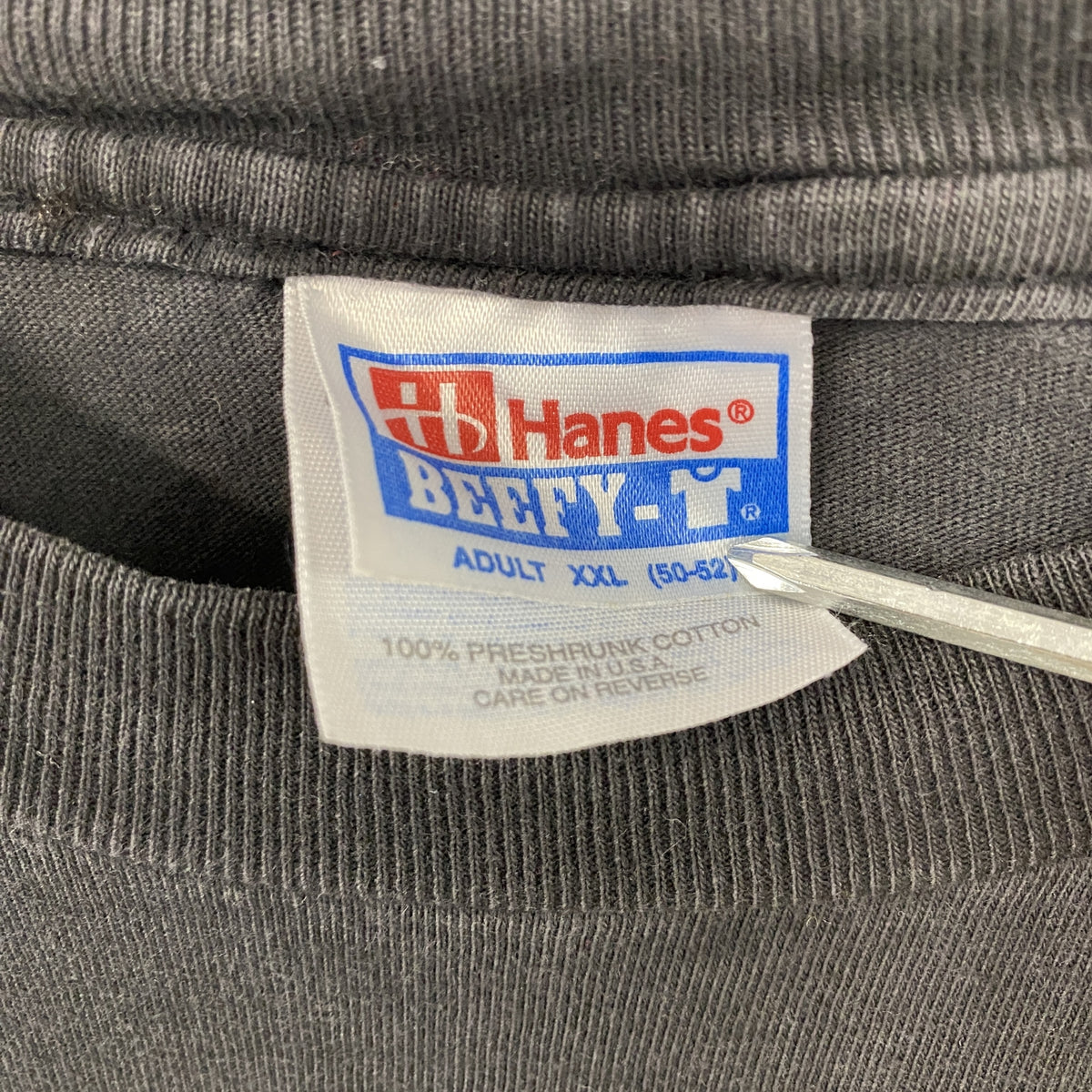 Hanes　ヘインズ　レネディッカーソン　Colored People　半袖プリントTシャツ　アートT　シングルステッチ　黒　ブラック　2XLサイズ　古着