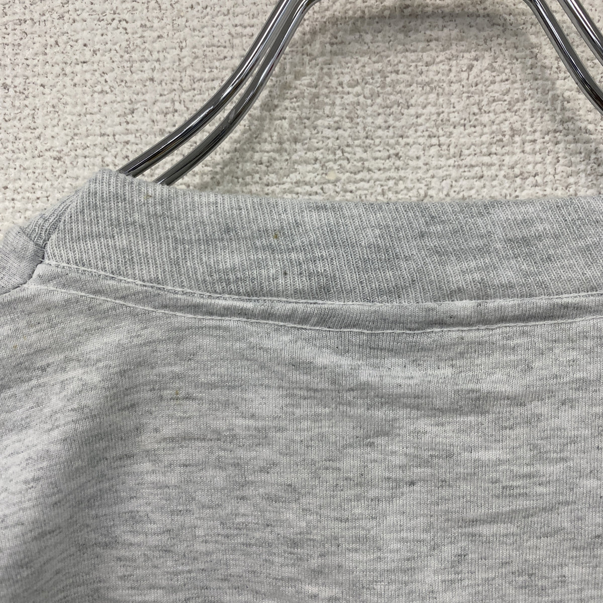 FRUIT OF THE LOOM　フルーツオブザルーム　長袖プリントTシャツ/ロンT　霜降りグレー　Lサイズ　古着