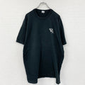 FRUIT OF THE LOOM　フルーツオブザルーム　半袖プリントTシャツ　シングルステッチ　ヴィンテージ　黒　ブラック　2XLサイズ カットソー メンズ コットン 古着