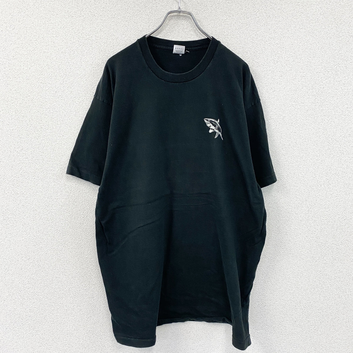 FRUIT OF THE LOOM　フルーツオブザルーム　半袖プリントTシャツ　シングルステッチ　ヴィンテージ　黒　ブラック　2XLサイズ カットソー メンズ コットン 古着