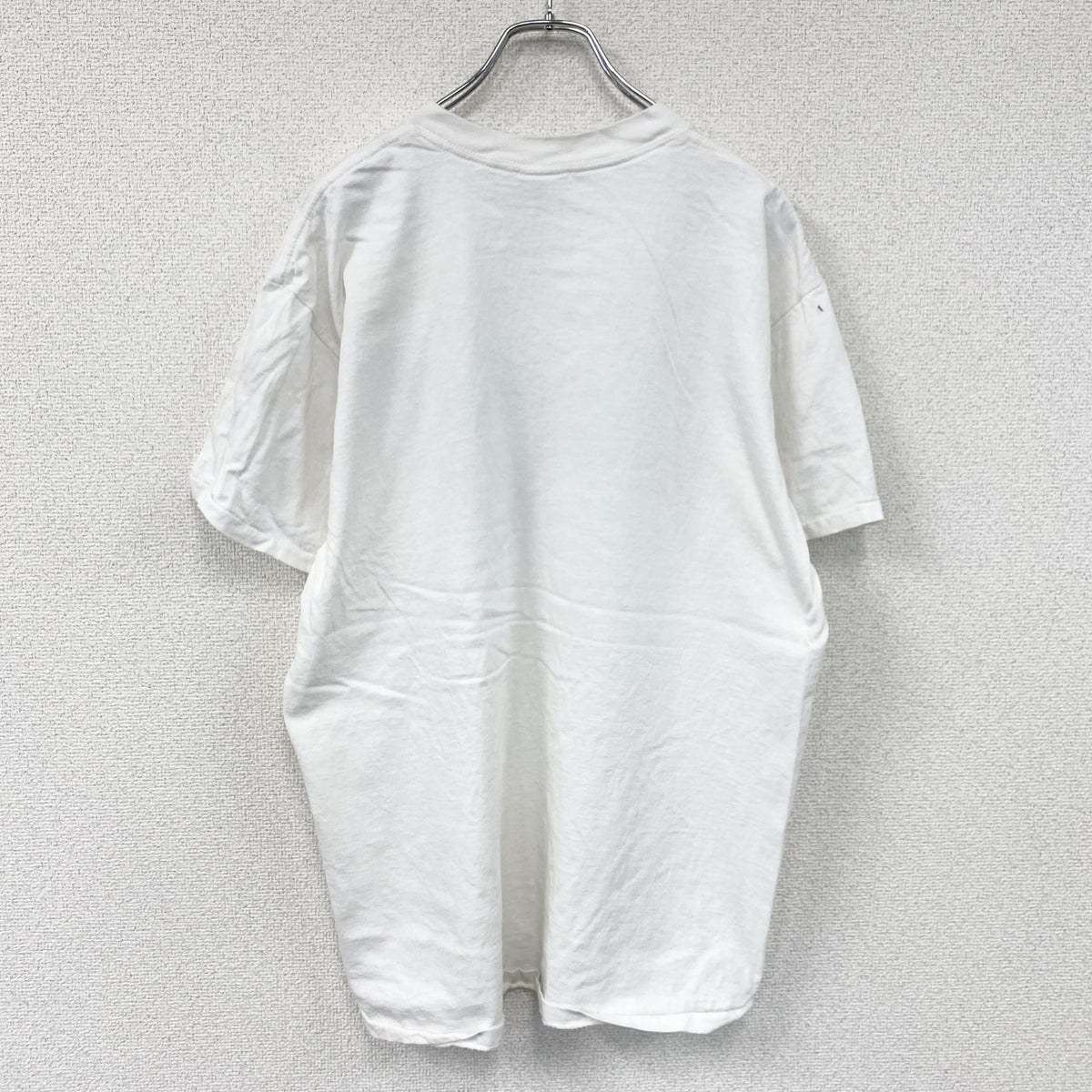 DELTA　デルタ　半袖プリントTシャツ　シングルステッチ　ヴィンテージ　白　ホワイト　Lサイズ カットソー メンズ コットン 古着