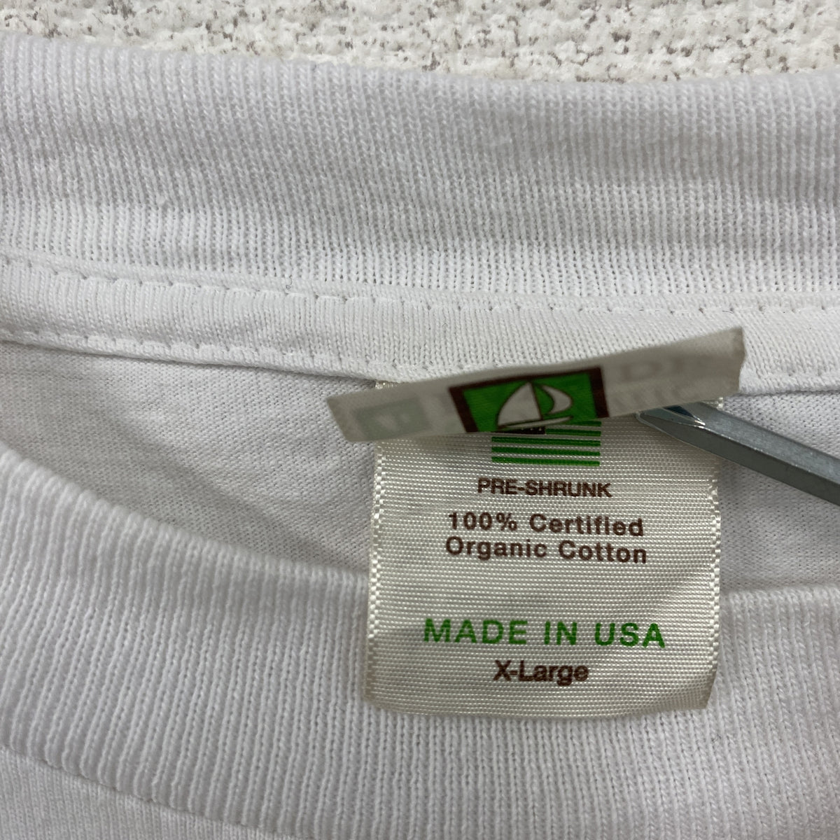 Organic BAYSIDE　バラクオバマ　半袖プリントTシャツ　白　ホワイト　XLサイズ カットソー メンズ コットン 古着