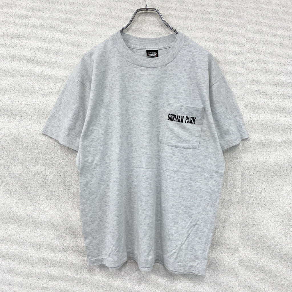 SCREEN STARS　スクリーンスターズ　半袖プリントTシャツ　シングルステッチ　ヴィンテージ　霜降りグレー　Lサイズ　古着