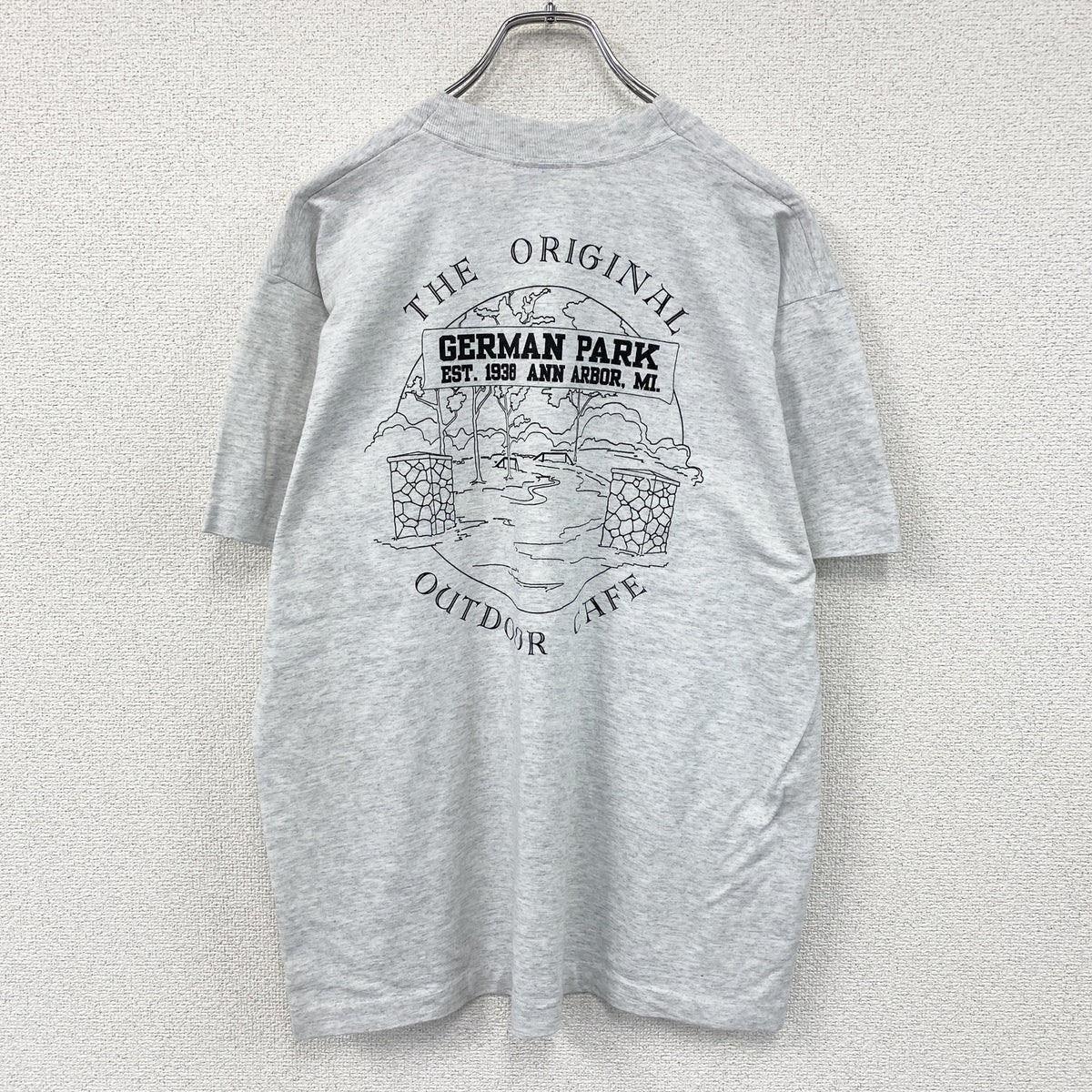 SCREEN STARS　スクリーンスターズ　半袖プリントTシャツ　シングルステッチ　ヴィンテージ　霜降りグレー　Lサイズ　古着