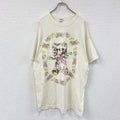 MILACA　半袖プリントTシャツ　シングルステッチ　ヴィンテージ　ベージュ　ワンサイズ カットソー メンズ コットン 古着