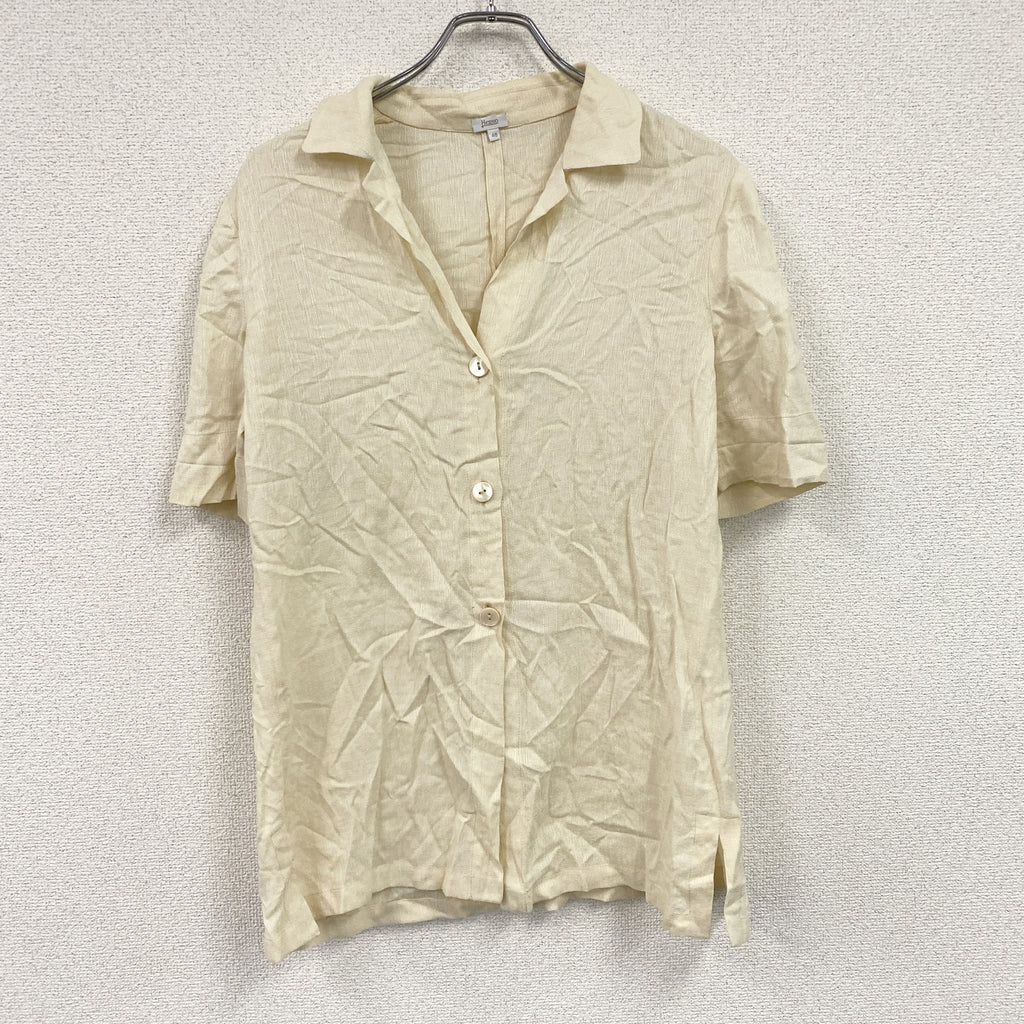 HERNO　ヘルノ　半袖シャツ　ベージュ　45サイズ メンズ 古着