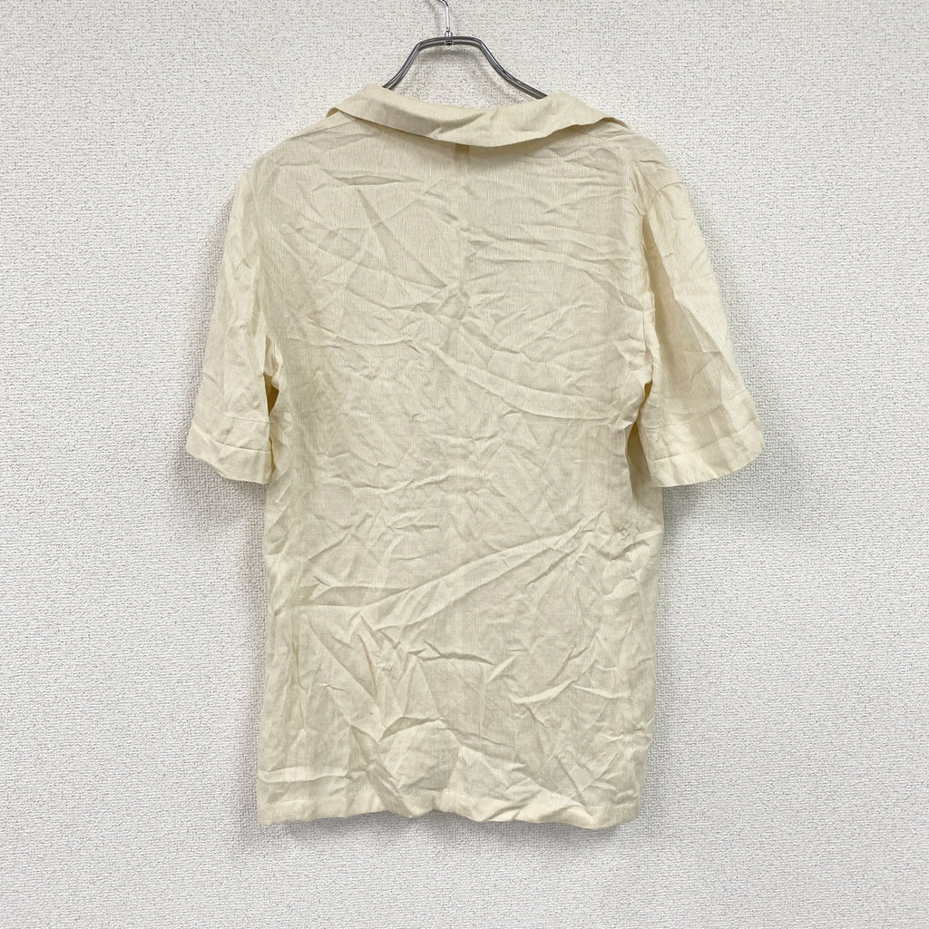 HERNO　ヘルノ　半袖シャツ　ベージュ　45サイズ メンズ 古着