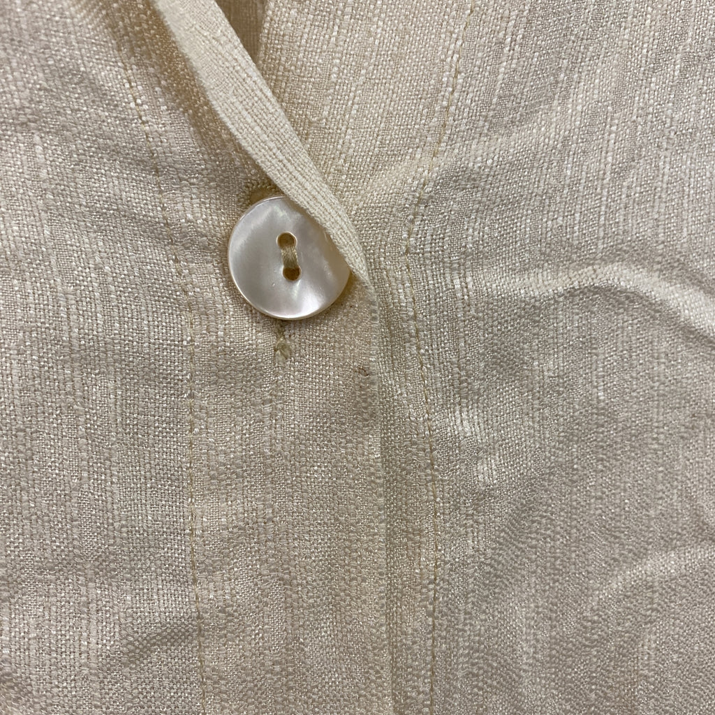 HERNO　ヘルノ　半袖シャツ　ベージュ　45サイズ メンズ 古着