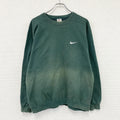 NIKE　ナイキ　スウェット/トレーナー　スウッシュ　緑　グリーン　Mサイズ　古着