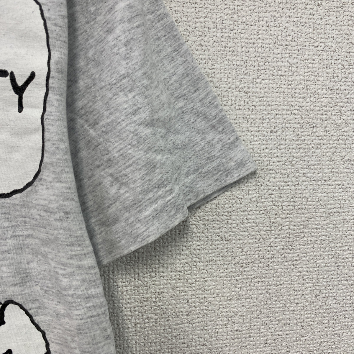 LOGOTEL　PEANUTS　ピーナッツ　半袖プリントTシャツ　シングルステッチ　ヴィンテージ　霜降りグレー　Mサイズ　古着