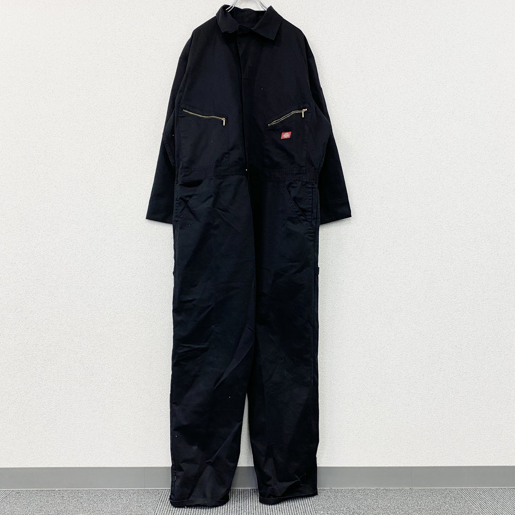 Dickies　ディッキーズ　オーバーオール/つなぎ　黒　ブラック　XLサイズ　古着
