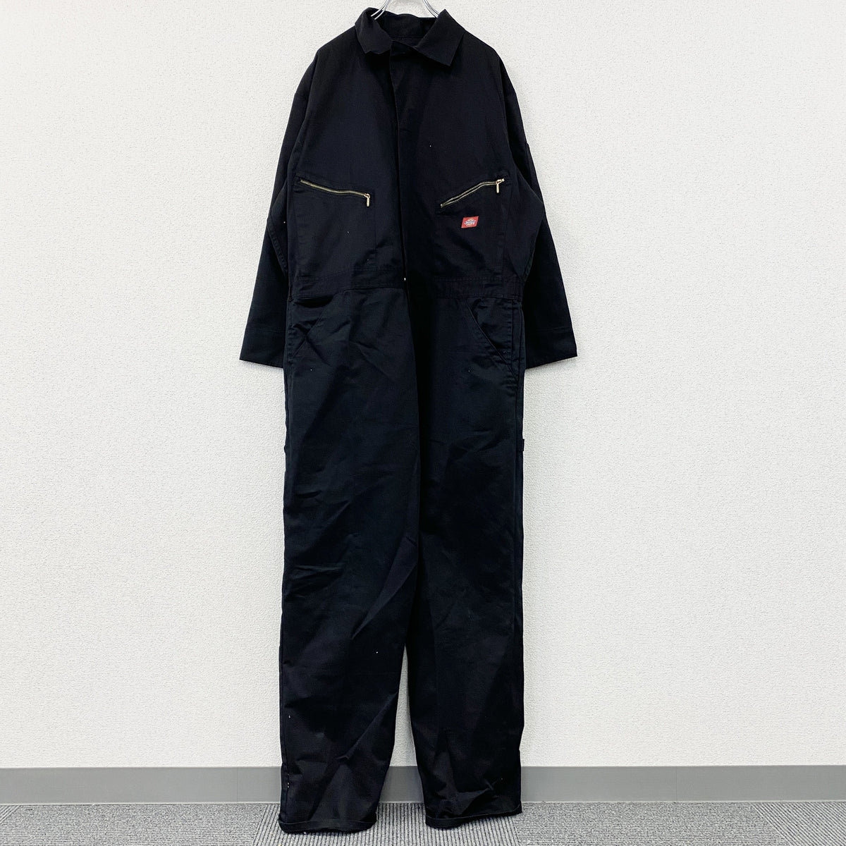 Dickies　ディッキーズ　オーバーオール/つなぎ　黒　ブラック　XLサイズ　古着