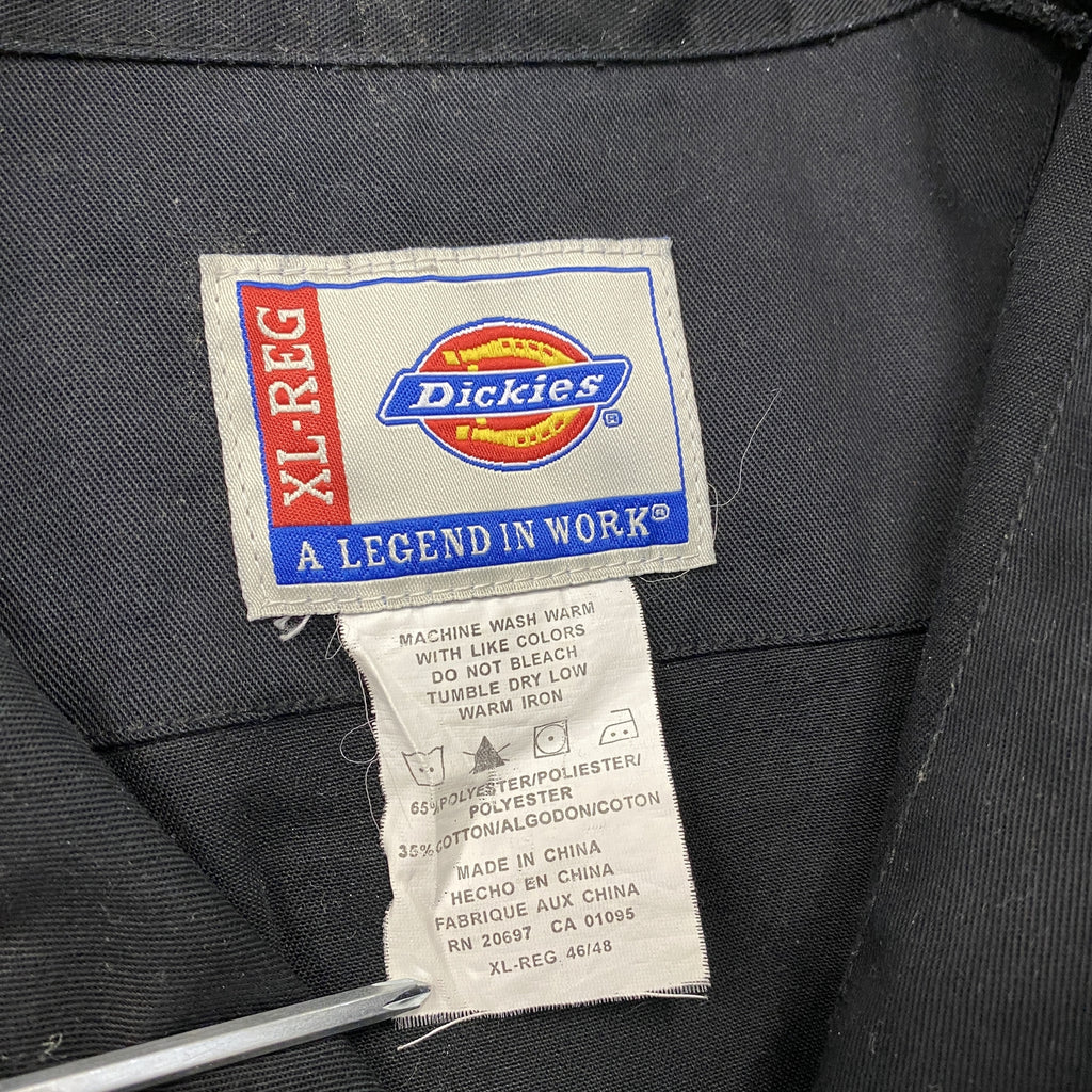 Dickies　ディッキーズ　オーバーオール/つなぎ　黒　ブラック　XLサイズ　古着