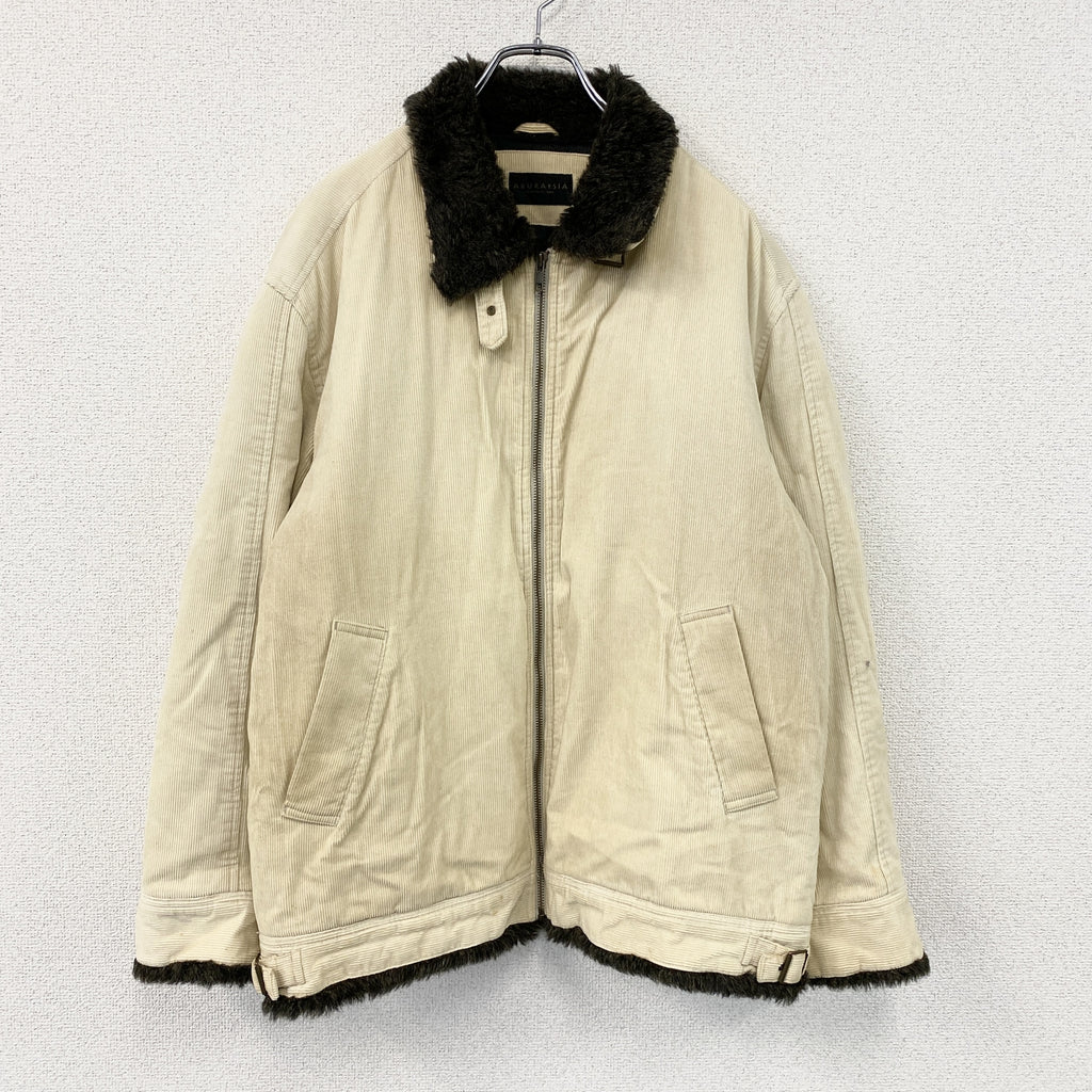 ABUR AYSIA　コーデュロイジャケット　ベージュ　Lサイズ　古着