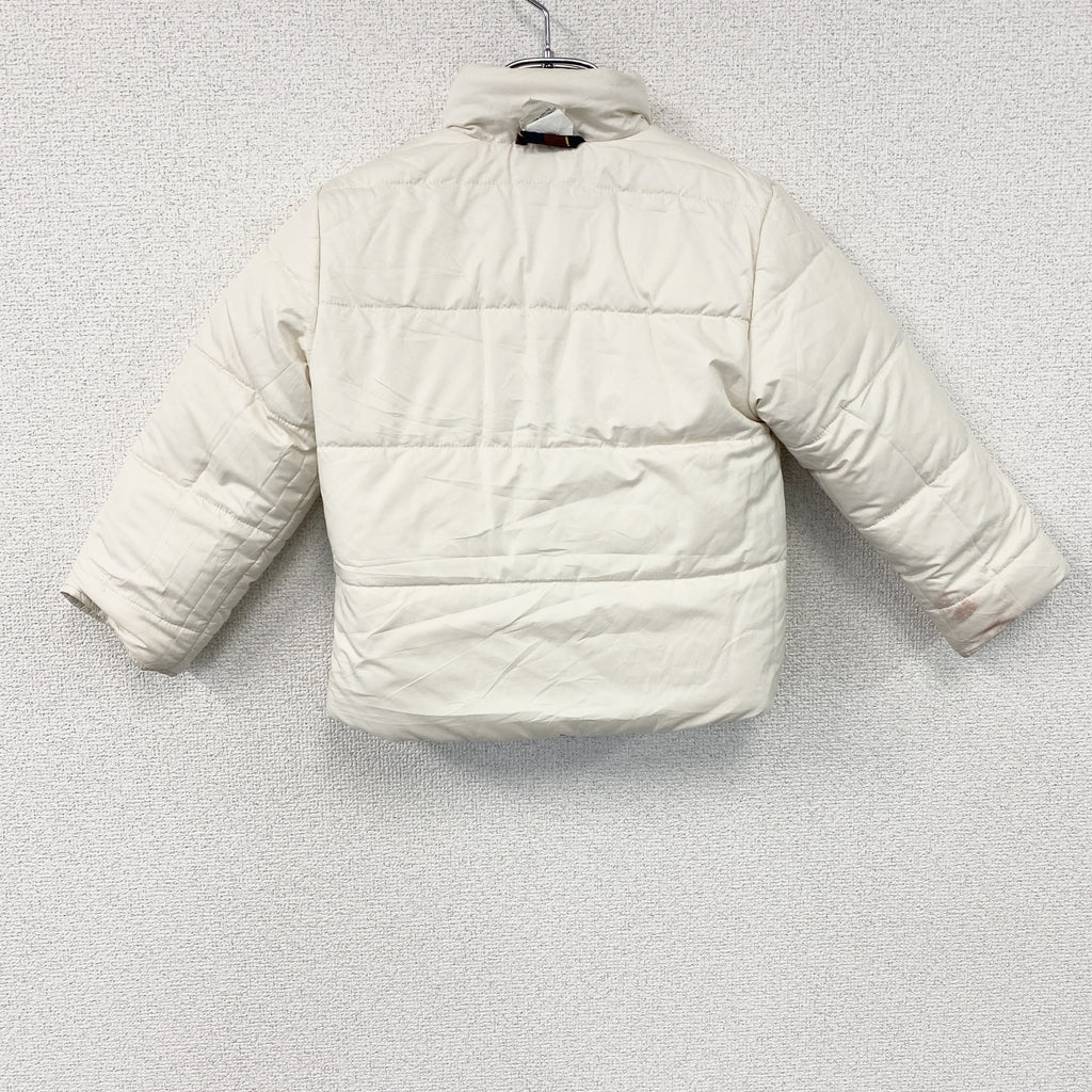 POLO RALPH LAUREN　ラルフローレン　ダウンジャケット　リバーシブル　ボーダー柄　赤　レッド　白　ホワイト　古着