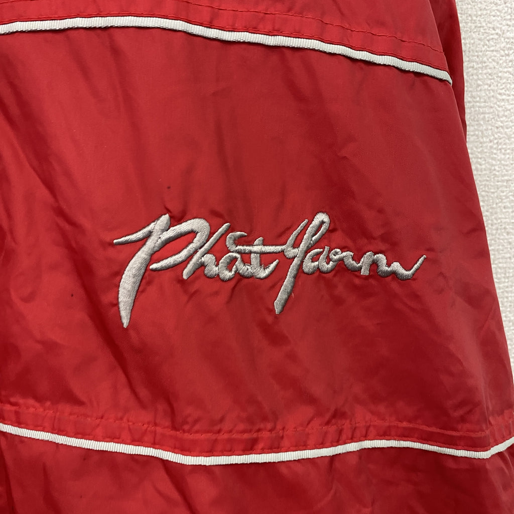 PHAT FARM　ファットファーム　フルジップナイロンパーカー　赤　レッド　古着