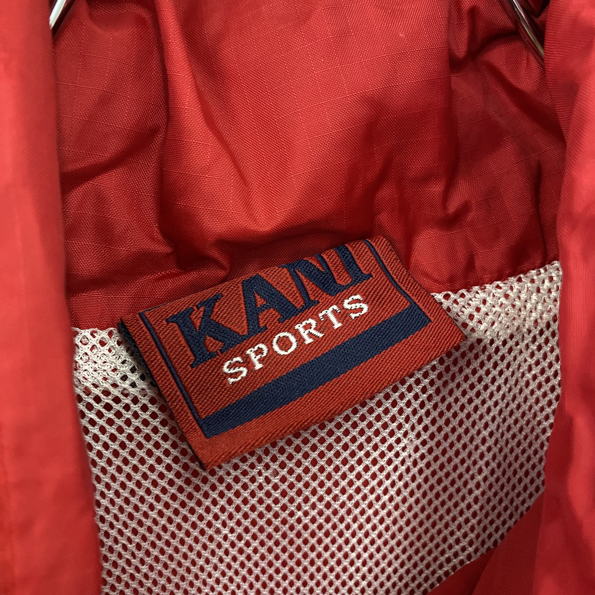 KARL KANI　カールカナイ　フルジップジャケット　赤　レッド　Lサイズ　古着
