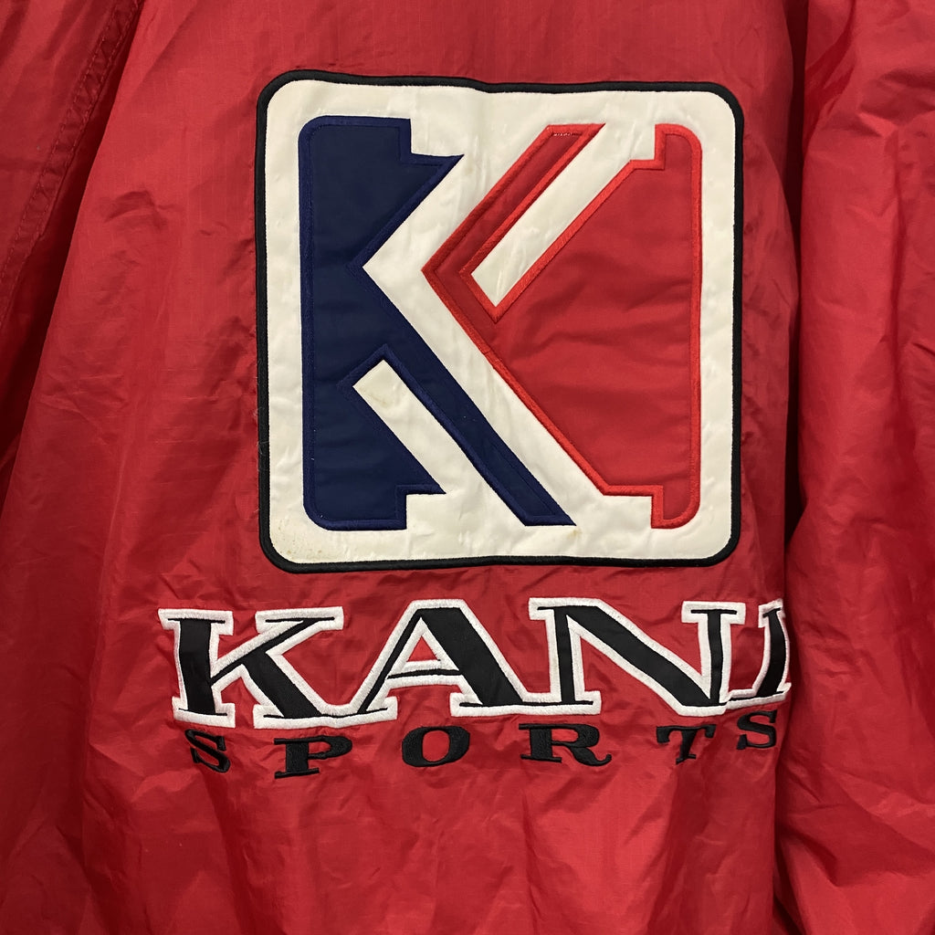 KARL KANI　カールカナイ　フルジップジャケット　赤　レッド　Lサイズ　古着