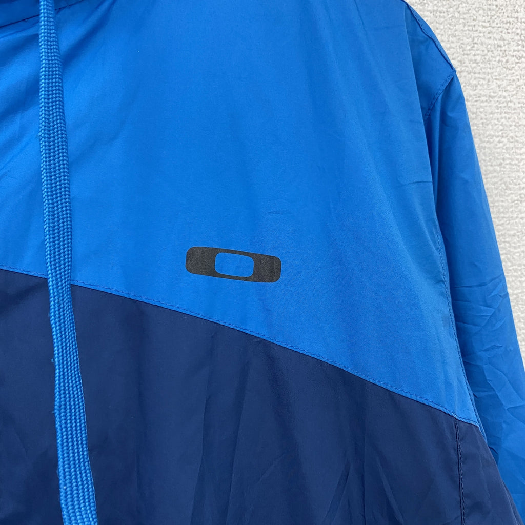 OAKLEY　オークリー　フルジップパーカー　青　ブルー　紺　ネイビー　Sサイズ　古着