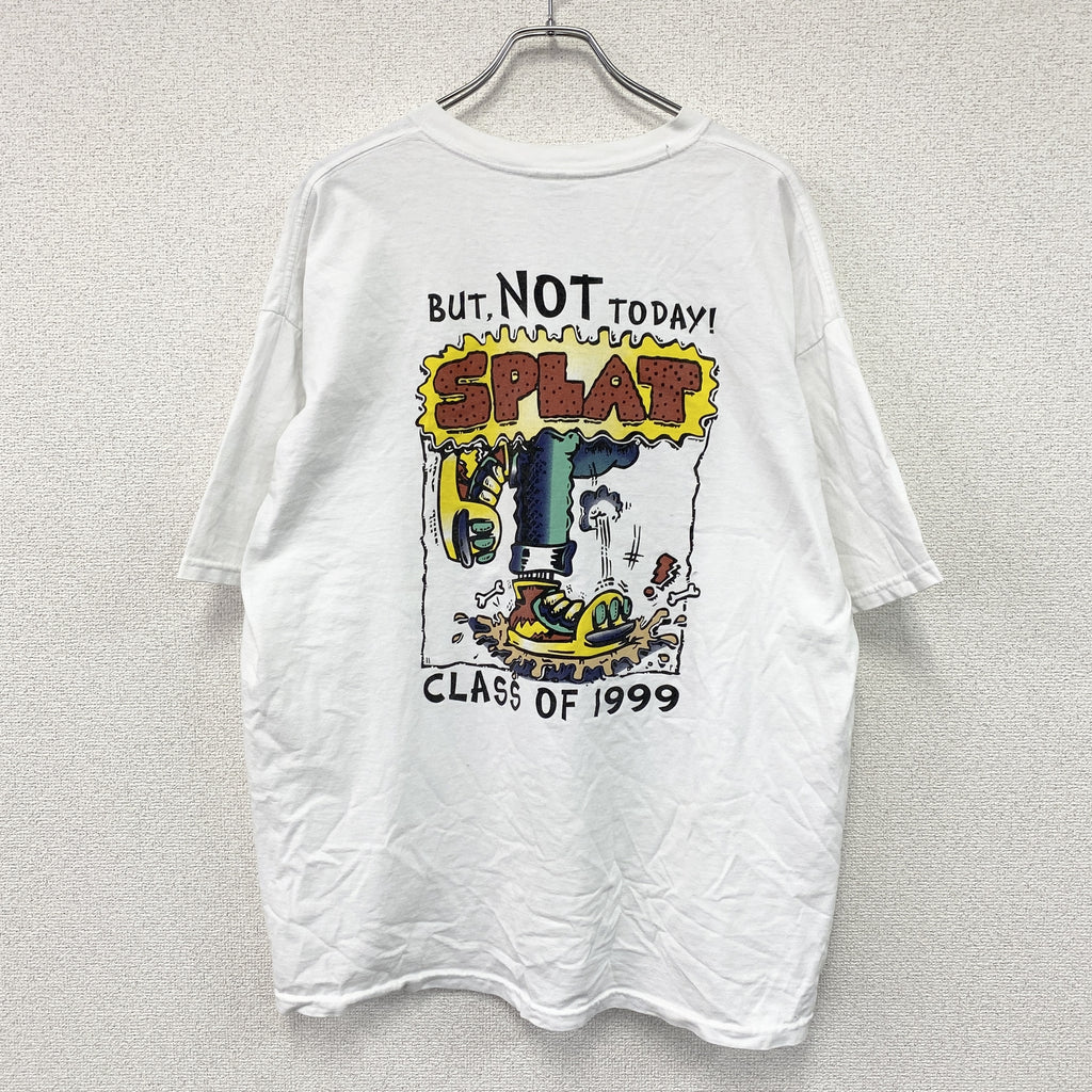 GILDAN　ギルダン　半袖プリントTシャツ　白　ホワイト　2XLサイズ　古着