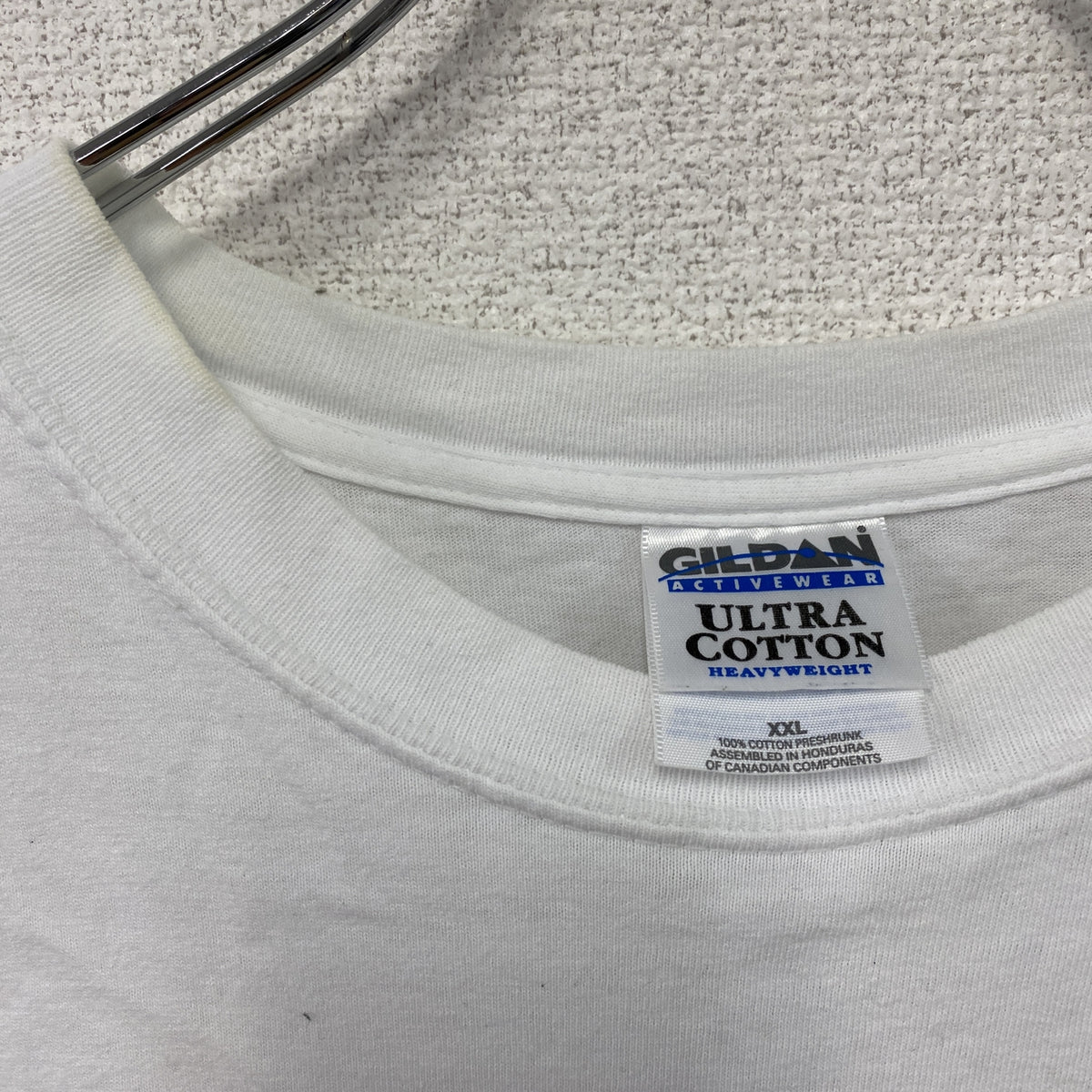 GILDAN　ギルダン　半袖プリントTシャツ　白　ホワイト　2XLサイズ　古着