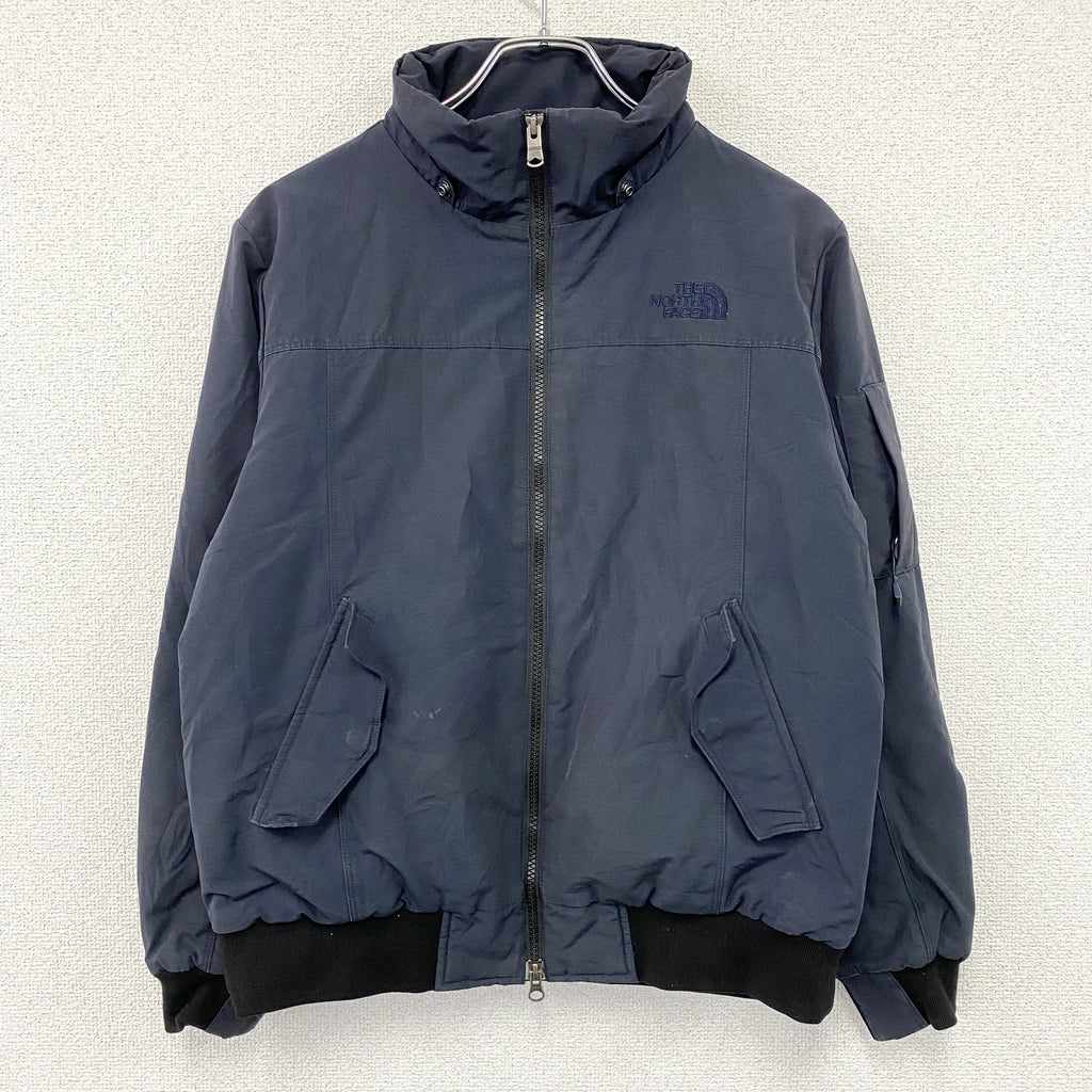 THE NORTH FACE　ノースフェイス　フルジップブルゾン　紺　ネイビー　Sサイズ メンズ ポリエステル コットン 古着