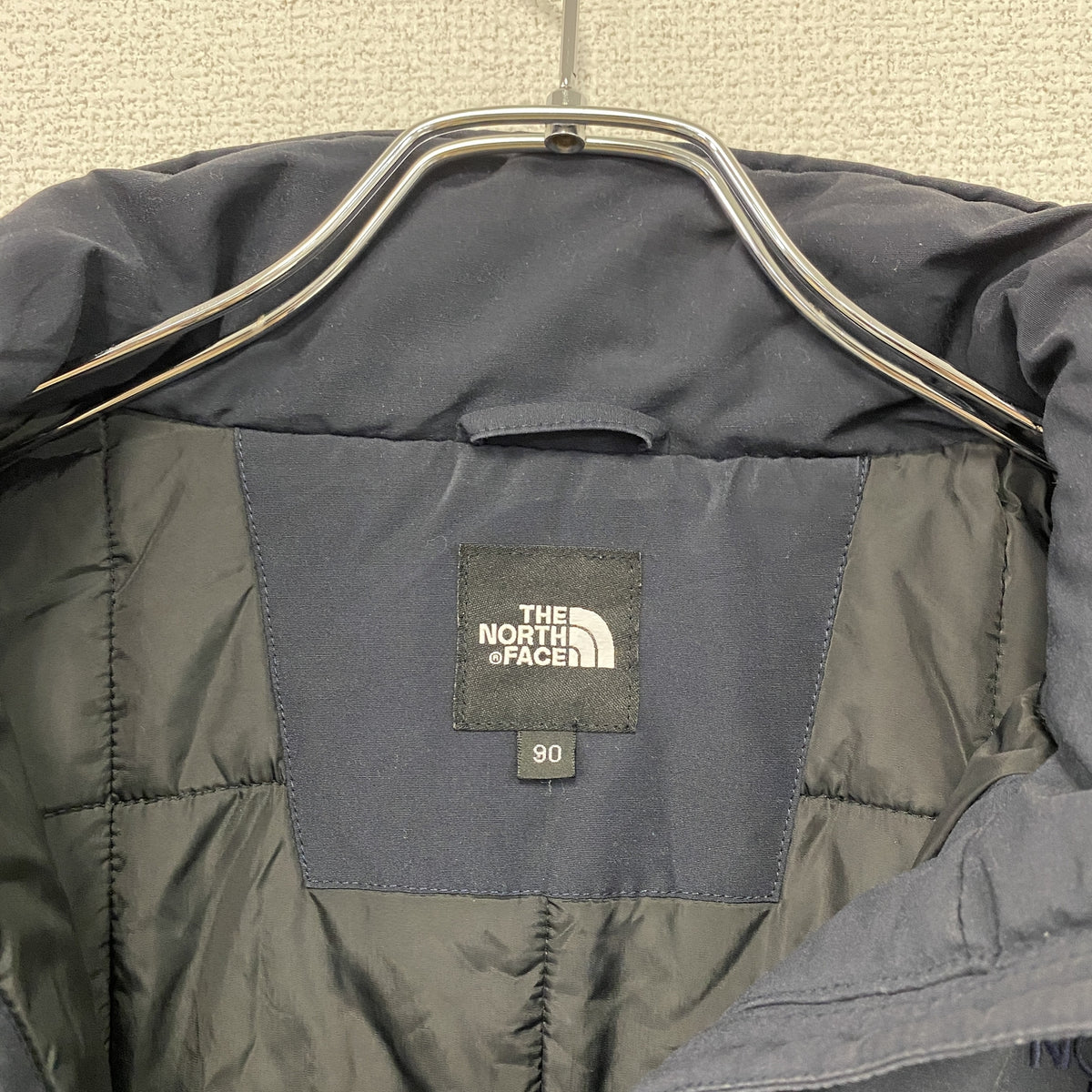 THE NORTH FACE　ノースフェイス　フルジップブルゾン　紺　ネイビー　Sサイズ メンズ ポリエステル コットン 古着