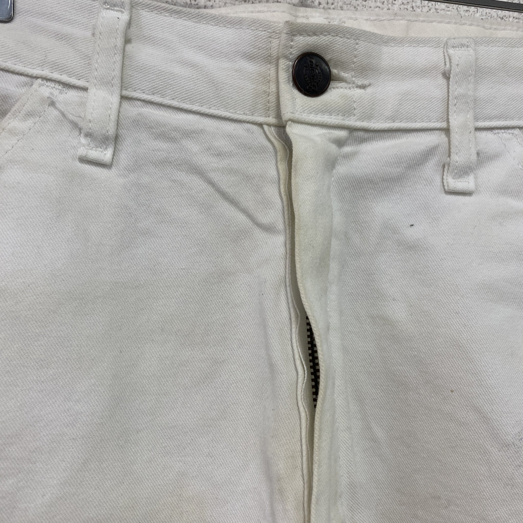 Dickies　ディッキーズ　ペインターパンツ　ジップフライ　白　ホワイト　W34サイズ　古着