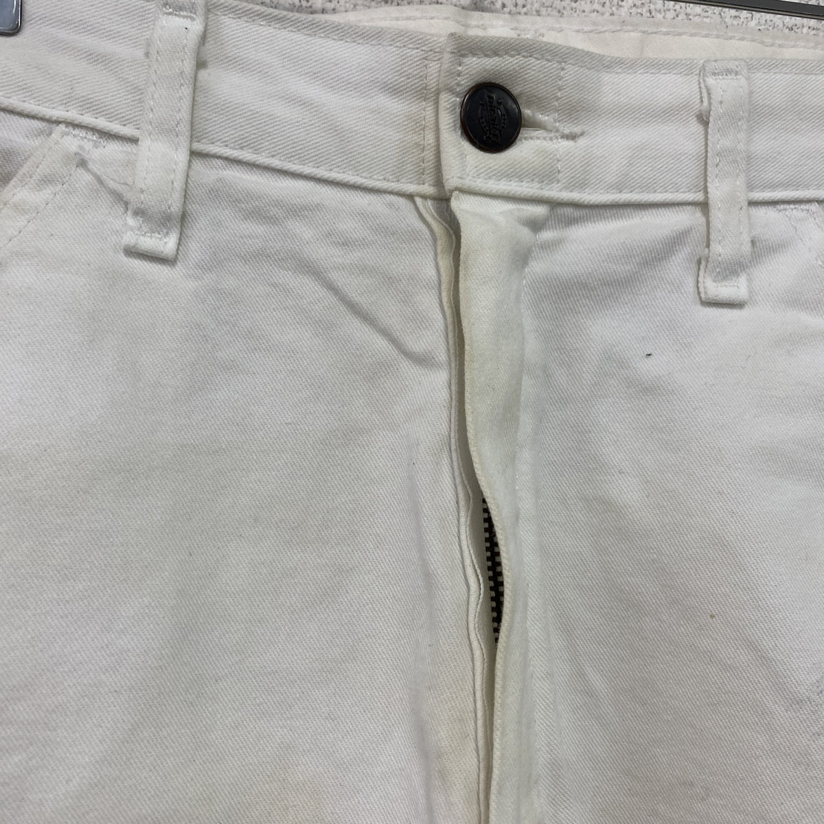 Dickies　ディッキーズ　ペインターパンツ　ジップフライ　白　ホワイト　W34サイズ　古着