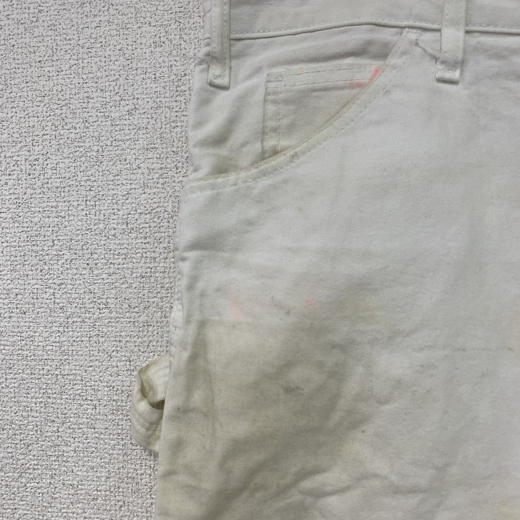 Dickies　ディッキーズ　ペインターパンツ　ジップフライ　白　ホワイト　W34サイズ　古着