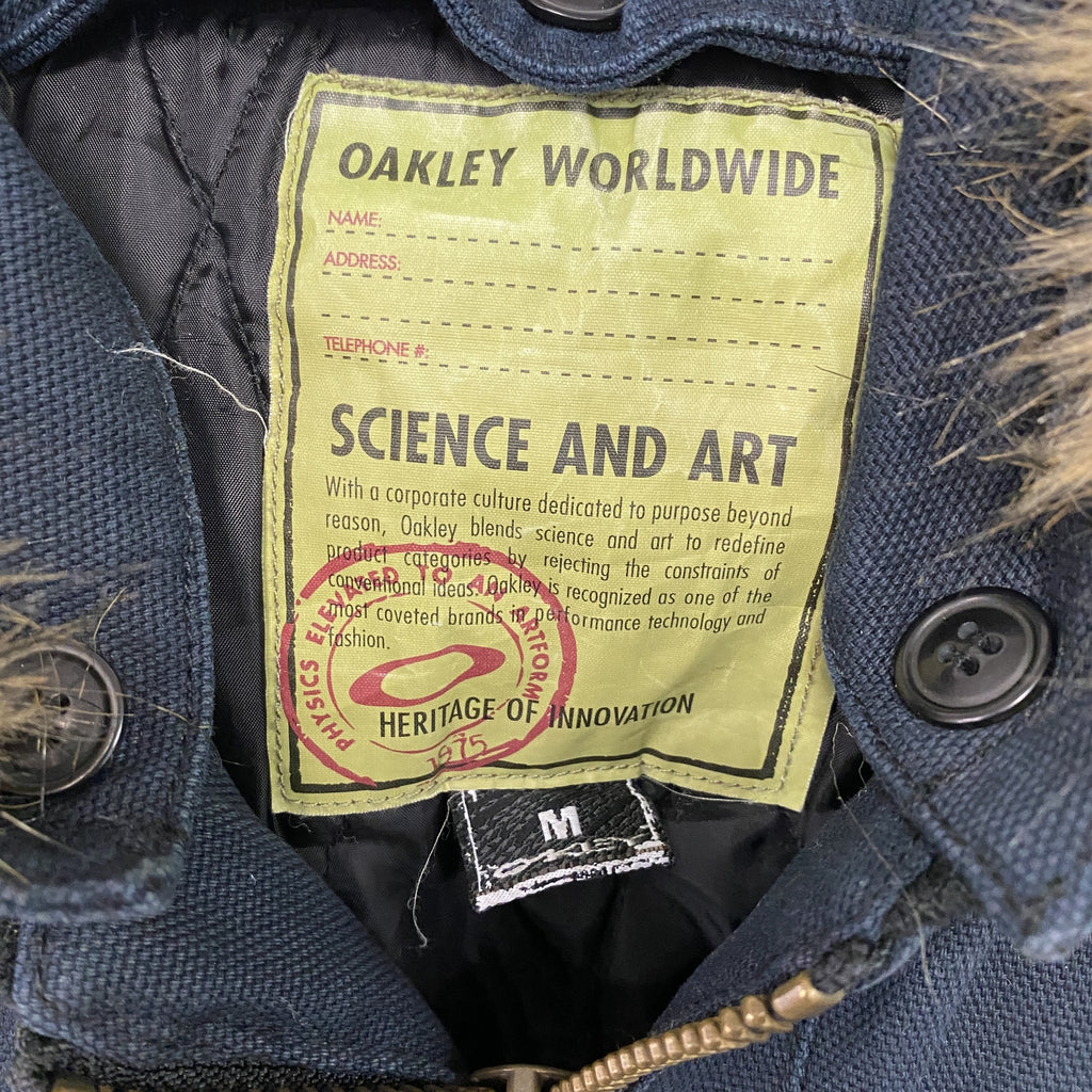 OAKLEY　オークリー　ミリタリージャケット　紺　ネイビー　Mサイズ　古着