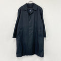 BURBERRY　バーバリー　ステンカラーコート　バルマカンコート　黒　ブラック　古着