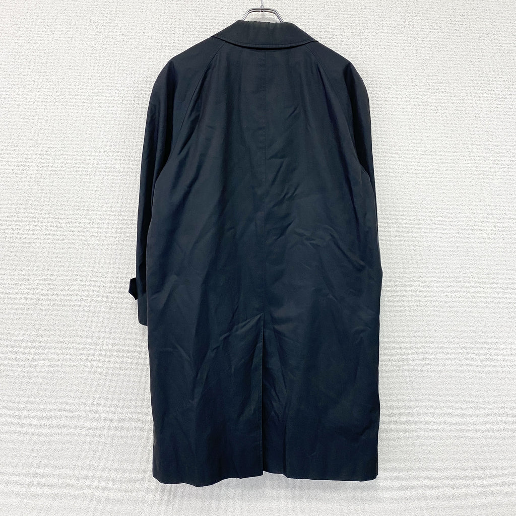 BURBERRY　バーバリー　ステンカラーコート　バルマカンコート　黒　ブラック　古着