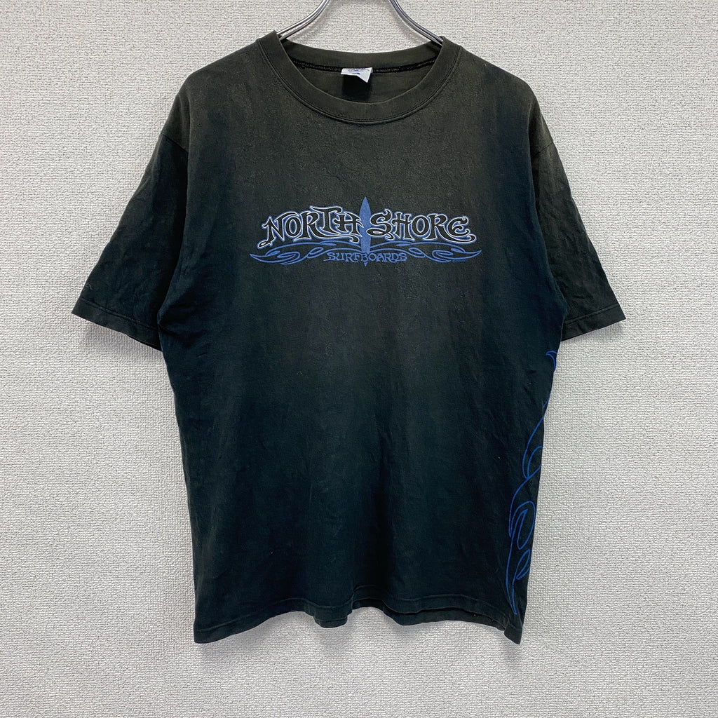 Crazy shirt　半袖プリントTシャツ　黒　ブラック　Mサイズ カットソー メンズ コットン 古着