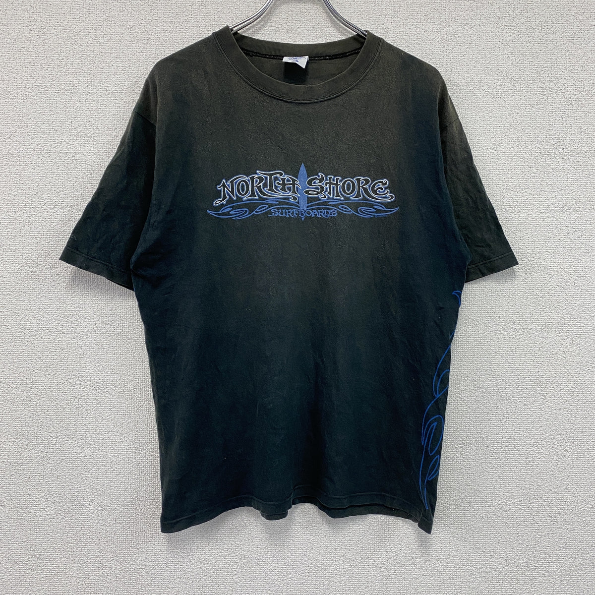 Crazy shirt　半袖プリントTシャツ　黒　ブラック　Mサイズ カットソー メンズ コットン 古着