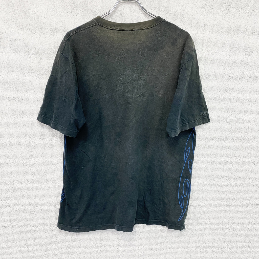 Crazy shirt　半袖プリントTシャツ　黒　ブラック　Mサイズ カットソー メンズ コットン 古着